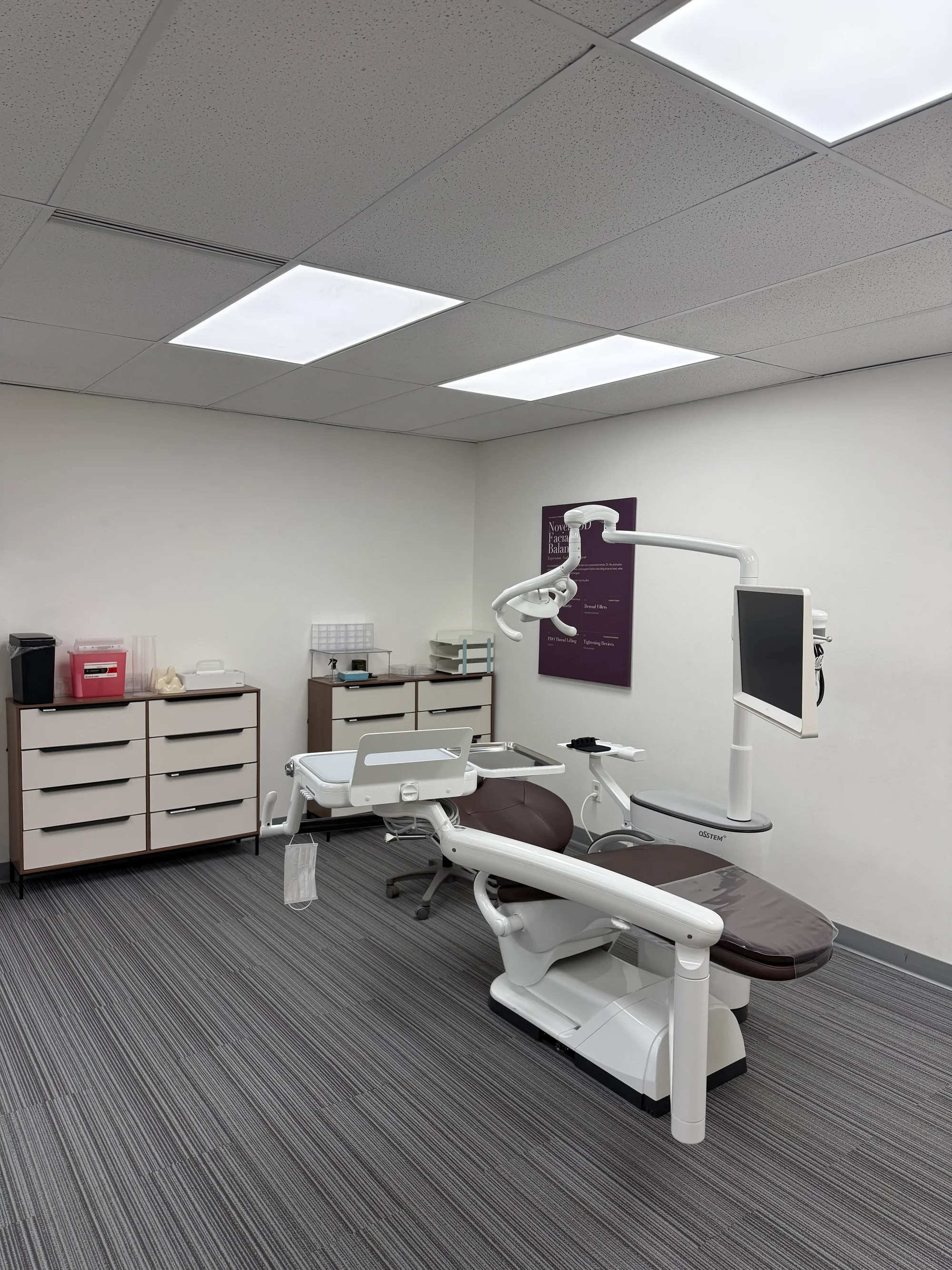 Clinical demonstration and hands-on practice area at Novella Academy